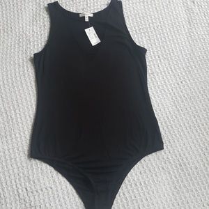 Maurices Black Sleeveless Bodysuit Med